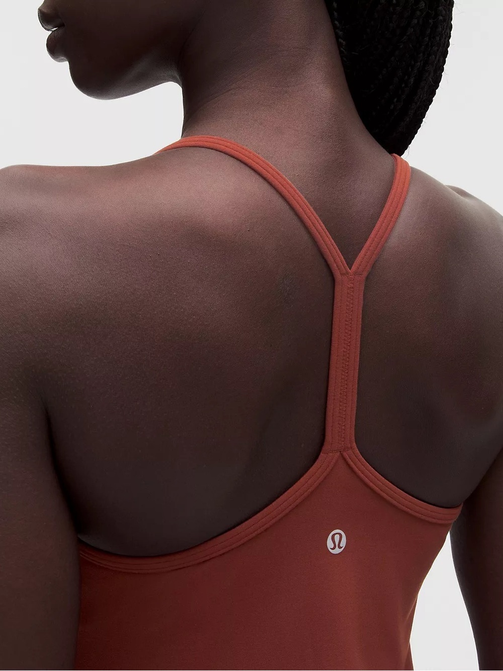 Lululemon Flow Y Dress Nulu Built In Shorts Cranberry Charm Size Medium NWT - Picture 4 of 10